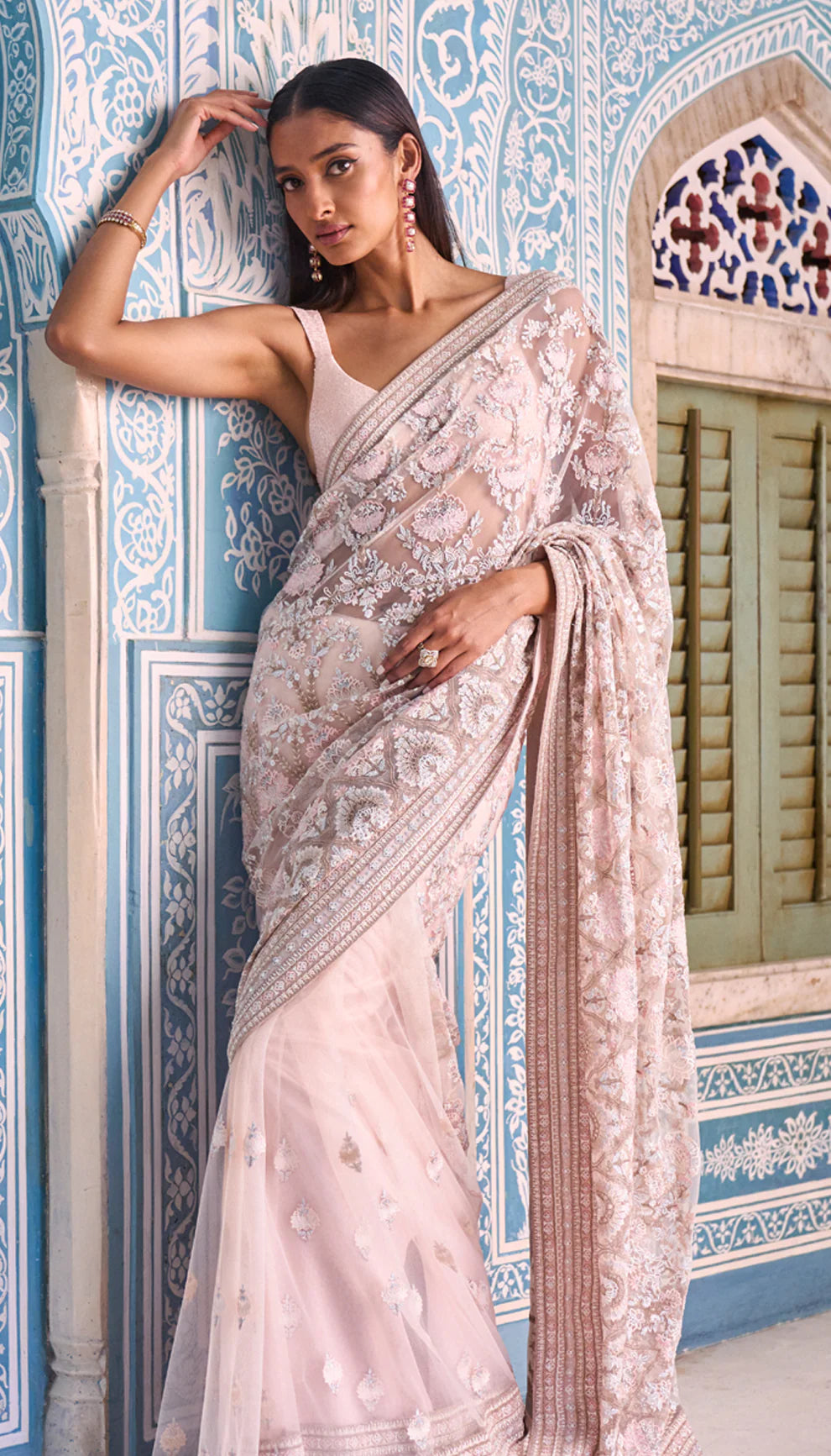 Floating Lotus Saree