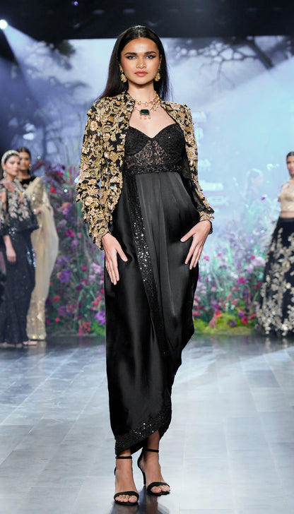 The les fleur cowl dress