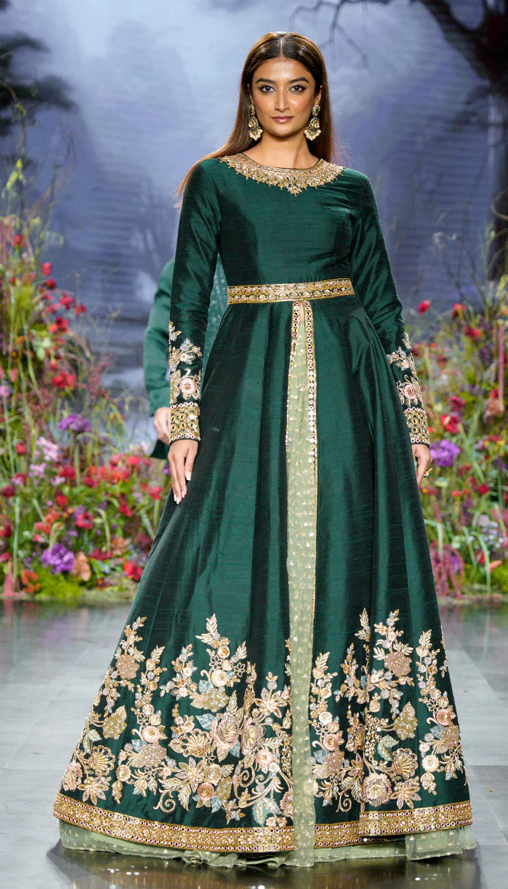 The bloom Jacket Lehenga