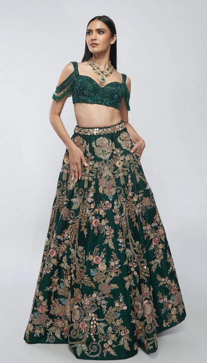 The Les Fleur Lehenga