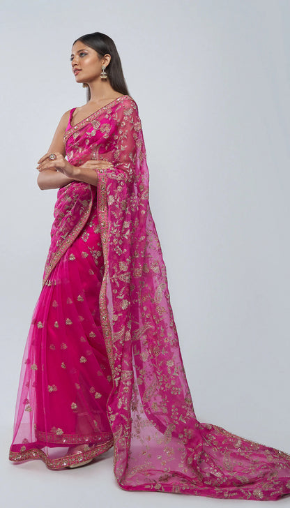 Rani Aari Saree