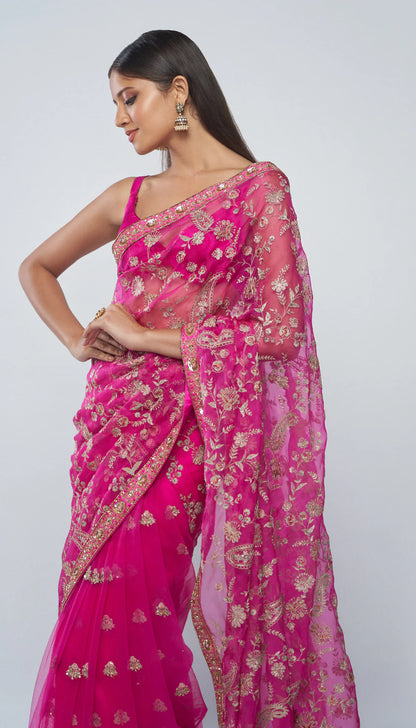 Rani Aari Saree