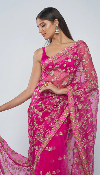Rani Aari Saree