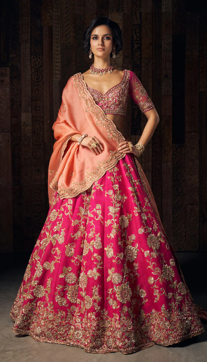 Pink Baghban Lehenga